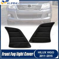 ราคา XM ด้านหน้ากันชนหมอกฝาครอบ Hood Garnish สําหรับ TOYOTA HILUX VIGO CHAMP KUN26 2011 2012 2013 2014 หมอกโคมไฟหมวก 52128-0K030 52127-0K030 (28690576792)