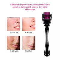 ราคา Micro Needle Microneedle Roller Titanium Hair Regrowth Dermaroller Therapy ผลิตภัณฑ์บํารุงผิว Kulit Terapi Absorption (43559335992)