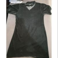 ราคา เดรสสั้นคอห้อยมุก ผ้ากำมะหยี่นิ่มมาก size s-lใส่ได้ สีจริงสีเขียวขี้ม้า รูปอาจไม่สวย แต่ของจริงสวยมาก ใส่ละรับรองเกิด (2039771789)