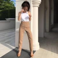 ราคา ✨กางเกง เอวสูงใส่เที่ยวใส่ทำงาน (4544562194)