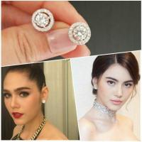 ราคา ต่างหูเพชรCZ สวยหรูแบบดาราใส่ (22209388581)