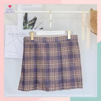 ราคา ✅พร้อมส่ง✅กระโปรงเทนนิส สีเทาครีมสก็อต (1742720014)