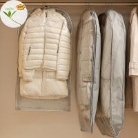 ราคา Mud แขวนกระเป๋าเก็บเสื้อผ้าทนทาน NonWoven สําหรับลง Jaets เสื้อผ้ากันฝุ่น Organizer ตู้เสื้อผ้าใช้ในบ้าน EN (48207812567)