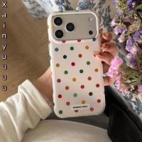 ราคา แฟชั่นบุคลิกภาพCColorful Polka PointสําหรับIPhone17 16 15 14 13 Pro Max 15Pro 17ProMax 16PM Anti Shock Anti Drop Case I15/14/13 Shell iPhoneปกหลัง (54201529950)