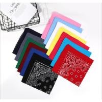 ราคา Bandana ผ้าฝ้ายผสม Hip-Hop ผ้าพันคอ Bandanas Paisley แถบคาดศีรษะพิมพ์ Head Wrap โพลีเอสเตอร์ Hip-Hop ผ้าพันคอ (7354218012)