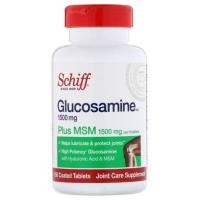 ราคา Schiff, Glucosamine Plus MSM, 1500 mg [ 150 Coated Tablets ] with Hyaluronic Acid, Doctor's Best, Glucosamine Chondroiti (9674833479)
