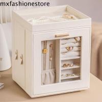 ราคา MXFASHIONE กล่องแสดงเครื่องประดับ,แนวตั้งความจุขนาดใหญ่หมุนกล่องเก็บเครื่องประดับ,อเนกประสงค์ที่มีลิ้นชักฝุ่น ปู่ แหวนสร้อยคอกล่องเก็บสร้อยข (51107235392)