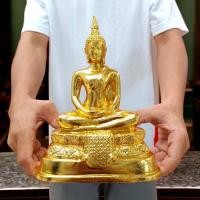 ราคา [MA3]-1พระพุทธรูปปางสมาธิ งานทองเหลืองปิดทองทั้งองค์ หน้าตัก5นิ้ว งดงามพรีเมี่ยมเหมือนพระพุทธรูปทองคำ (12299586636)