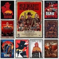 ราคา Pop เกม Red Dead Redemption Retro Westworld Videogame โปสเตอร์ Wall Art ภาพผ้าใบภาพวาด Home Room Decor (45354225011)