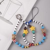 ราคา ดาวสั้นมุกสายรัดข้อมือเชือกเส้นเล็กโทรศัพท์มือถือรอบหัวเข็มขัดลูกปัดจี้หมีระดับไฮเอนด์ (56106493194)