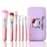ราคา ชุดแปรง Hello Kitty #ชุดแปรงแต่งหน้า 7 ชิ้น Hello คิตตี้ชมพูี (109341763)