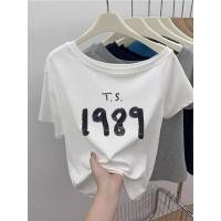 ราคา เสื้อยืดแขนสั้นสีขาว ไม่จํากัดเพศ รุ่นไหล่เฉียง / สไตล์เกาหลีมินิมอลพร้อมสัมผัส ดิสโทร พรีเมี่ยม / วัสดุผ้าฝ้ายหวีสบาย 24ส เหมาะสําหรับผู้ชายและผู้หญิงเป็นตู้เสื้อผ้าส่วนต 3.5 (46056802014)
