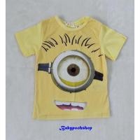 ราคา เสื้อยืด เสื้อแขนสั้น สกรีนลายมินเนียน สีเหลือง (137930955)