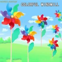 ราคา HOMECLEEOESQX Wind Spinner DIY เครื่องประดับสนามหญ้าไม้ Stick ของเล่นเด็ก (47105850167)