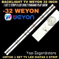 ราคา WEYON 32 INCH LED TV BACKLIGHT 6 ปุ่ม 3VOL (48950557422)