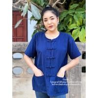 ราคา Pearshop เสื้อม่อฮ่อมผู้หญิง หม้อฮ่อม เสื้อพื้นเมือง (19773364451)