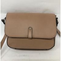 ราคา กระเป๋ามือสอง Elegance PARIS หนังแท้สีน้ำตาลอ่อน อะไหล่เงิน ขนาด 8 นิ้ว พร้อมส่ง (28206006046)