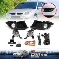 ราคา ไฟตัดหมอก ไฟสปอร์ตไลท์ รุ่น มิตซูบิชิ แลนเซอร์ ซีเดีย MITSUBISHI LANCER CEDIA ปี 2004 - 2005 พร้อมครอบ สีดำ และชุดสายไฟ (27192949699)