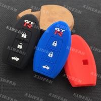 ราคา ใหม่ยางซิลิโคนกุญแจรถชุดสําหรับ nissan GT-R GTR 3B R32 R34 R35 ฝาครอบกุญแจรีโมท (42700534428)