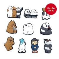 ราคา 10 ชิ้น/เซ็ต การ์ตูนแฟชั่นหมีเปลือย น่ารัก สลักรองเท้าสำหรับรองเท้า Croc ส้นสูง PVC ของตกแต่งรองเท้าสวนที่น่ารัก เหมาะสำหรับรองเท้า Clogs ของผู้หญิงและเด็ก เป็นของขวัญ (43167277560)
