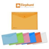 ราคา แฟ้มใส แฟ้มกระดุม แฟ้มซอง ซองเอกสารกันน้ำ A4 ตรา ช้าง / 1ชิ้น (42377246798)