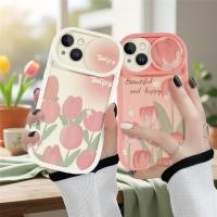 ราคา เคส Pink Tulip Push Window สําหรับ iPhone 11-15 Pro Max 7 8 Plus X XR XS Max 12Pro (45956572287)