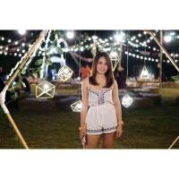 ราคา จั๊มสูทสายเดี่ยว รุ่นแต่งเชือกพู่อก สไตล์โบฮีเมียน (1595671385)