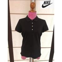 ราคา Nike Brand_2nd hand(Dri fit)เสื้อโปโลแขนสั้นสีดำกระดุมปั๊มชื่อแบรนด์​/Size XS/Made in Malaysia/ แท้มือสองกระสอบนำเข้า​ (18294344060)