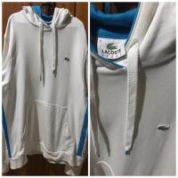 ราคา เสื้อกันหนาวหมวกสีขาวสไตล์สปอร์ต lacoste (9628172833)