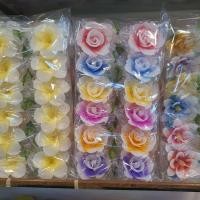 ราคา เทียนดอกไม้(10pcs.) เทียนลอยน้ำ เทียนดอกลีลาวดีและกุหลาบ Candle (3432786776)