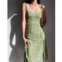 ราคา ส่งต่อ Daisy flower green dress | เดรสสีเขียวลายเดซี่ (10526732294)