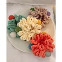 ราคา ยางรัดผมปอมๆ สีสันน่ารัก ส (25666422325)