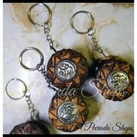 ราคา 10ชิ้น พวงกุญแจ กระเป๋าใส่เหรียญ กะลามะพร้าว (11052716889)