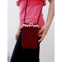 ราคา กระเป๋าใส่โทรศัพท์ งานถักโครเชต์ เฮนด์เมด 100% (28859073874)