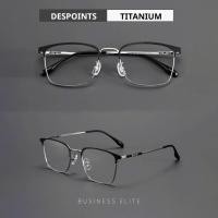 ราคา [TITAN] กรอบแว่นตาผู้ชาย Business Elite Despoints Titanium ทรงโมเดิร์น&หรูหรา (42105509485)