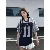 ราคา ฟุตบอลคอวีย้อนยุค เบอร์ 12 เจอร์ซีย์แขนสั้นเสื้อยืดขนาดใหญ่ ยู นิสซ์ ฤดูร้อนหลวมสบายๆด้านบน (29689078564)