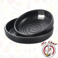ราคา Mr.Chef [พร้อมส่ง] ชามเกาหลีเมลามีน ตื้น ชามเมลามีน ขนาด 11, 13, 15 cm ชามเครื่องเคียง จานเมลามีน จานแบ่ง สีดำ (19674966019)