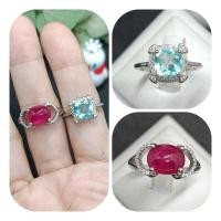 ราคา แหวนพลอยแท้/ทับทิม/พาไรบ้าตัวเรือนเงินแท้ใส่สวยค่ะ (27386073827)