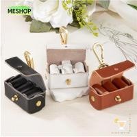ราคา MESHOPTH Dog Ring Bearer, PU Leather Mini Ring Jewelry Bag, Solid Color Anti Lost Jewelry Pouch for Dog Collar (46057268727)