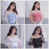 ราคา เสื้อปาดไหล่แขนตาข่าย (รวมรูปจริง) (27238770195)