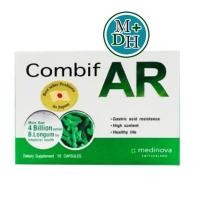 ราคา Combif AR คอมบิฟ เออาร์ ผลิตภัณฑ์เสริมอาหาร โปรไบโอติกส์ ช่วยเรื่อง ระบบขับถ่าย 1 กล่อง บรรจุ 10 แคปซูล (01369) (1700808671)