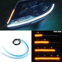 ราคา แถบไฟไฟเลี้ยว LED 12V 30CM รถ DRL ไฟเลี้ยว (24808684419)