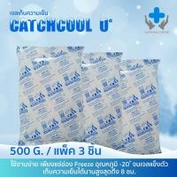 ราคา CATCHCOOL (แพ็ค 3 ชิ้น) เจลเก็บความเย็น เจลแช่เย็น เจลประคบ ขนาด 500 กรัม อุณหภูมิ 0°C (42302514761)