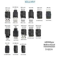 ราคา Kellnny USB to Micro USB Adapter ชายหญิง Micro to Mini USB Converter Connector 480M (42604661287)