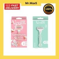ราคา ยิลเลตต์ วีนัส คอมฟอร์ทไกลด์ มีดโกน 1 ด้าม ใบมีดโกน 2 ชิ้น Gillette Venus Comfortglide Women's Razor + 2 Blades Refills (25636937612)