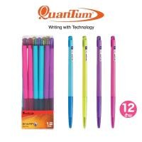 ราคา พร้อมส่ง (12 ด้าม) Quantum ปากกาลูกลื่น ควอนตั้ม 0.5 มม รุ่น Sharp (26304346373)