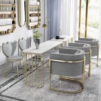 ราคา ทําเล็บมือศิลปะสีแดงตารางคู่โต๊ะเก้าอี้สุทธิเหล็กหินอ่อนความงามเล็บเดียวนอร์ดิกสองชั้นชุดโกลเด้นข้อเสนอพิเศษเก้าอี้โซฟา ELQQ (49407174290)
