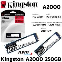 ราคา M.2 250 GB SSD (เอสเอสดี) KINGSTON A2000 PCIe/NVMe 2280 (SA2000M8/250G) (29381372354)