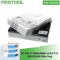 ราคา FESTOOL SC-FIS-CT Self-Clean Filter Bag 204308, เข้ากันได้กับสูญญากาศ CT MINI/MIDI/MIDI-2/CT15/CTC (2019+), ผ้าละลาย (46555674856)