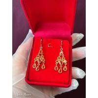 ราคา [พร้อมส่ง ✨ ส่งฟรี] ต่างหูระย้าทรงหยดน้ำ ลายดอกไม้ เพชรทรงหยดน้ำ สีแดงเพลิงโกเมน คัทติ้งละเอียดเล่นแสงเพชรสวิสคัทติ้งคม (16996517143)